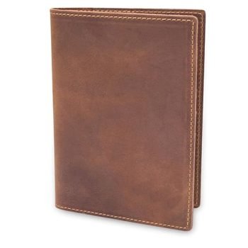 mens leather passport holder