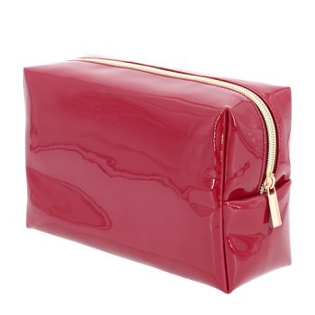 patent leather cosmetic bag