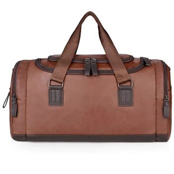 pu leather duffle bag