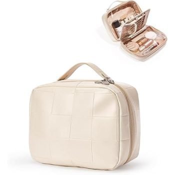 pu leather makeup bag