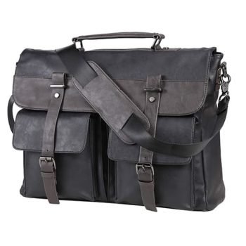 pu leather messenger bag