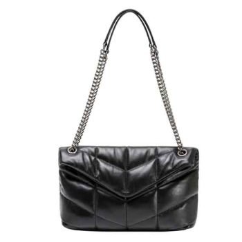 quilted leather handbag