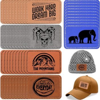 rectangle leather patch 2