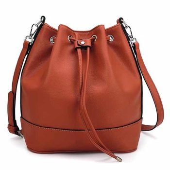 vegan leather Drawstring bags