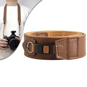 vegan leather camera strap