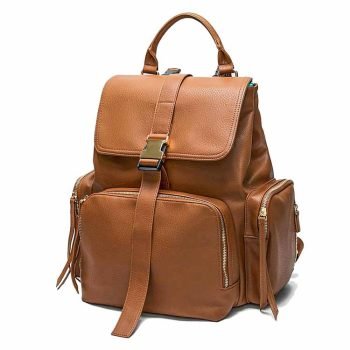 vegan leather diaper bag