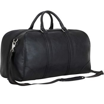 vegan leather weekender bag