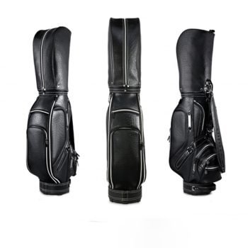 vintage leather golf bag